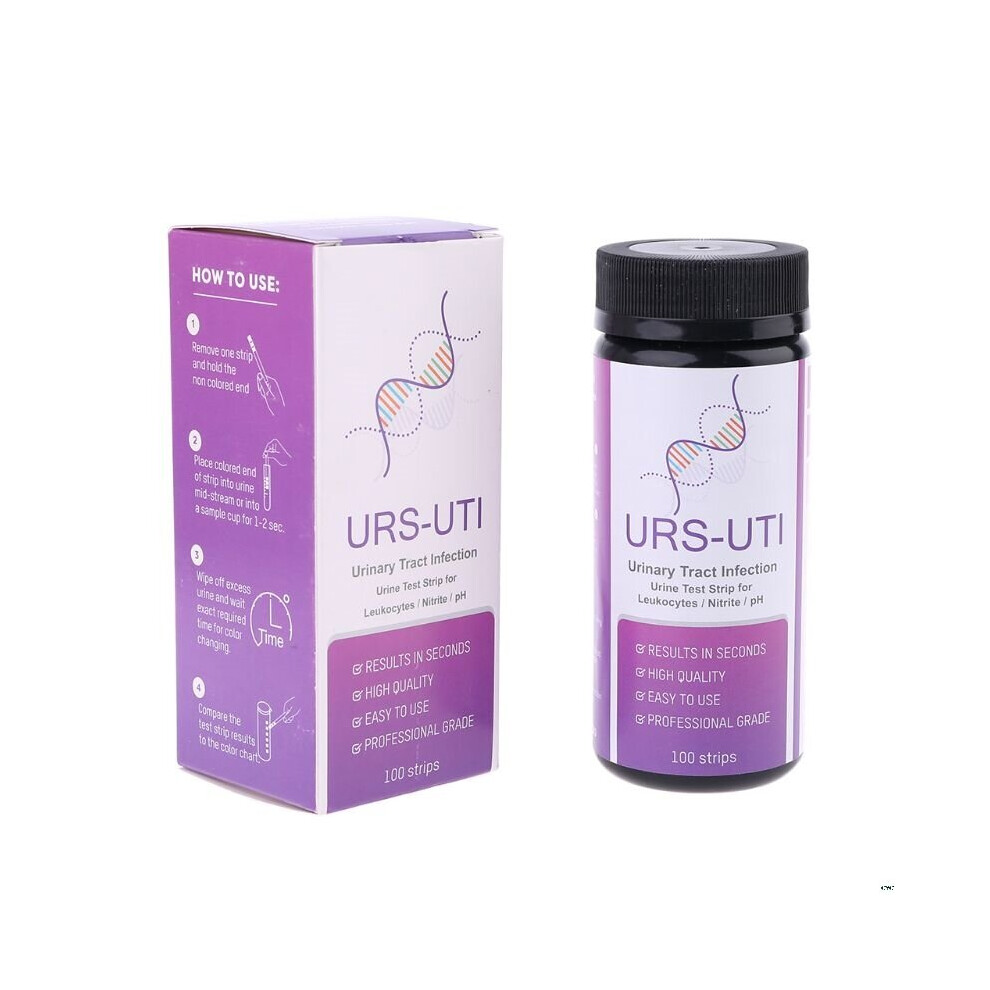 Wejoy 100Pcs Urine Test Strip Leukocytes Nitrite Ph Anti-Vc Reagent Strips Urinalysis