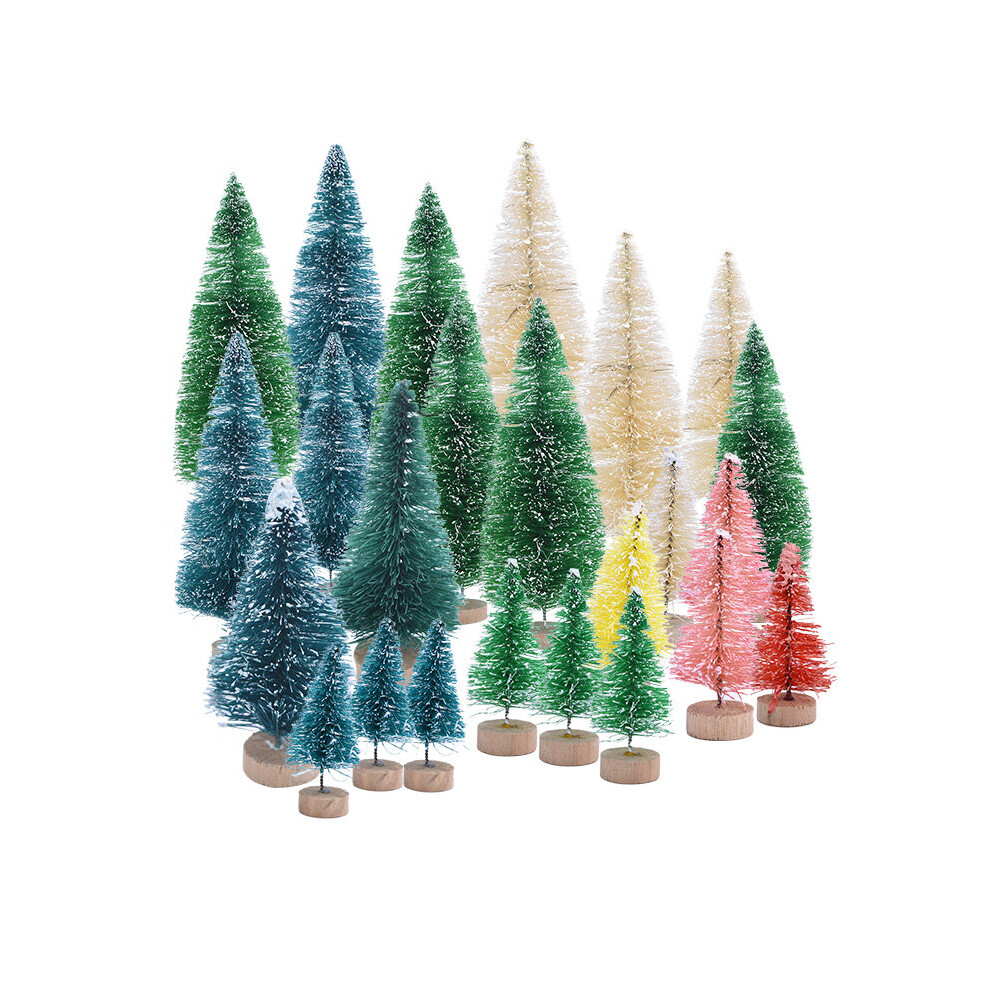 5Pcs Multi-size Mini Christmas Tree Fake Pine Trees DIY Xmas Photo Prop for Christmas Party Table Decoration New Year Home Decor-image-OPC-PBNX9GJ-NEW