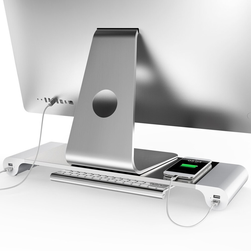 Portable 4 Ports Usb Laptop Computer Monitor Holder Bracket Heighten Stand 5063131631982