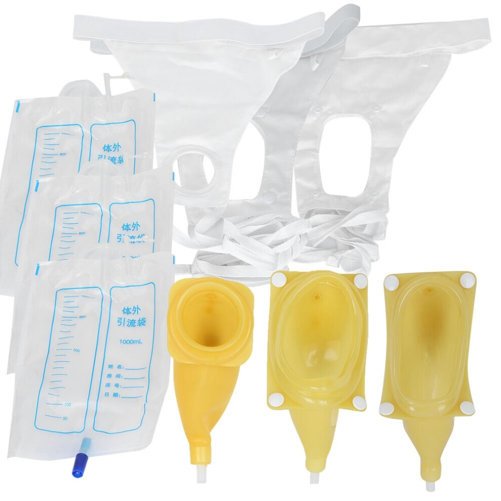 Wejoy Medical Silicone Urine Collector Bag Adults Urinal With Urine Catheter Bags For Older Men Woman Elderly Toilet Pee Holder
