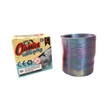 2.5 Inch Science Toys Steel Colour Metal Coil Rainbow Slinkys Spring