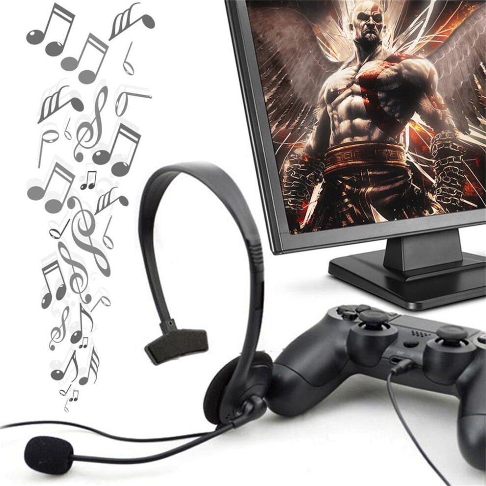 Wired Gaming Game Headset Earphone For Playstation Ps4 With Vol Portable Black 5063131604535