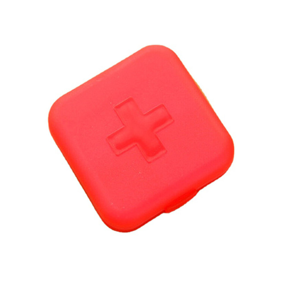 Wejoy 4 Lattices Pill Box Tablet Holder Pill Case Medicine Boxes Mini Drug Dispenser Organizer Case Container Vitamin Capsules Pillbox