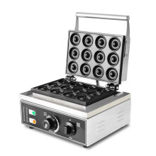 Commercial 12 holes donut machine No-stick donut waffle maker iron plate cake oven