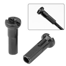 50PCS Brass Spoke Nipples 14G 13G 12G MTB Road Bicycle Wheel E-bike Scooter Rim Caps CU Nuts Copper Parts Coated Silver or Black