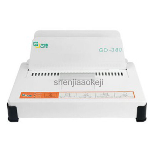 220V GD380 Automatic Hot Melt Binding machine A3 A4 A5 Book Envelope Binder 100w Stapling Thickness 550 sheets (70g) 2