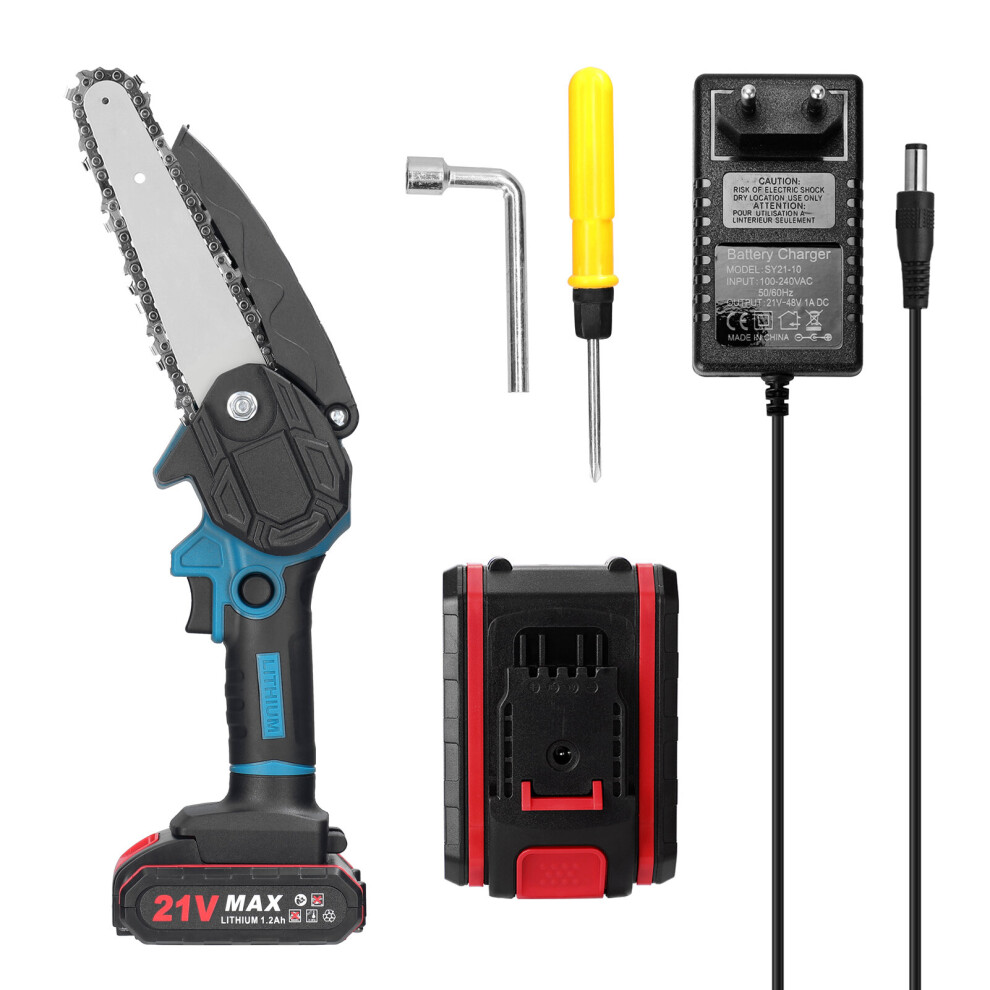 21V 6inch Electric Pruning Saws Mini Wood Splitting Electric Chainsaw Brush Motor One-handed Woodworking Tool for Garden Orchard-image-OPC-PBNX6WV-NEW