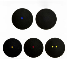 Powerti 10PCS Squash Ball Amateur Ball High Elastic Low Speed Gym Training Squash Ball Two Yellow Dot