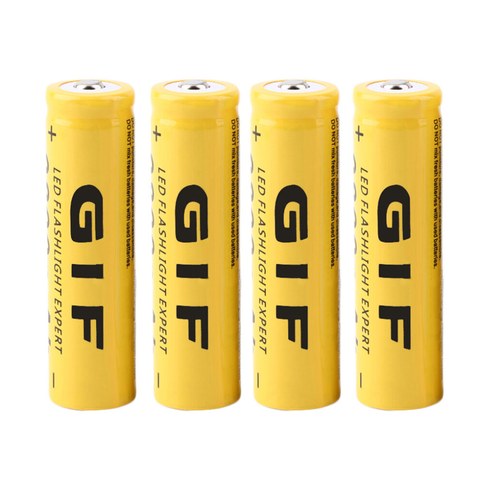 4Pcs 3.7V 18650 9800Mah Li-Ion Rechargeable Battery For Flashlight Torch 5063131635140