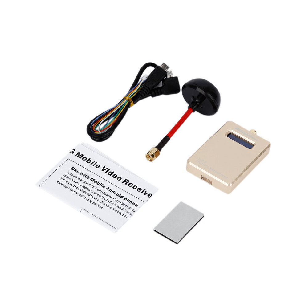 Fpv 5.8G Vmb40 40Ch Wireless Mobile Video Receiver With Otg Connect Golden 5063131623468