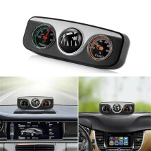 3 in 1 Car Compass Car Vehicle Navigation Ball Thermometer Hygrometer Auto Interior Accessories Car Multifunctional Travel Tool