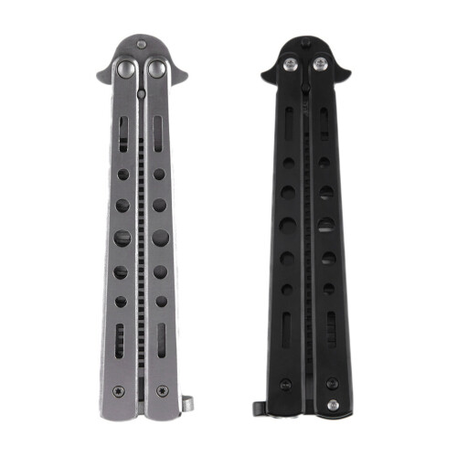 Portable Size Stainless Steel Practice Training Butterfly Style Comb Cool 1