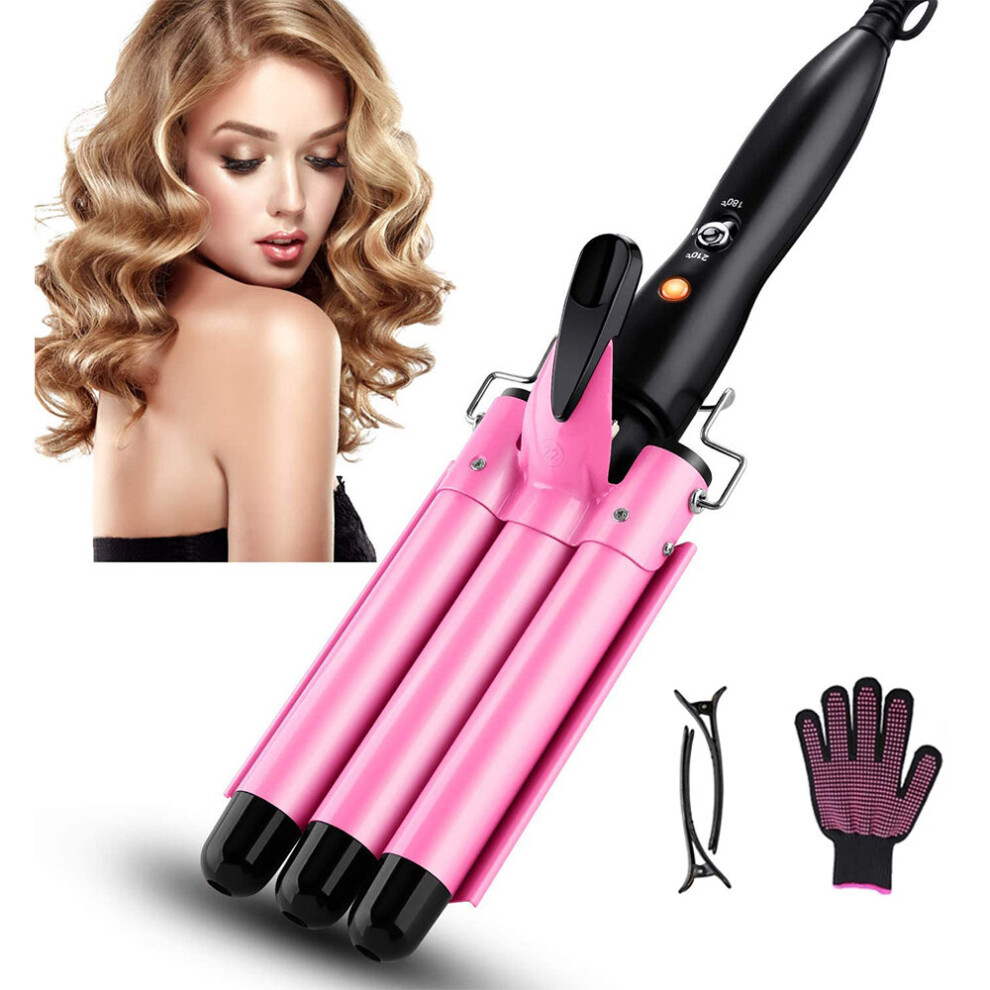 Wejoy 20/32Mm Hair Curler Triple Barrels Ceramic Hair Curling Iron Professional Hair Waver Tongs Styler Tools For All Hair Types