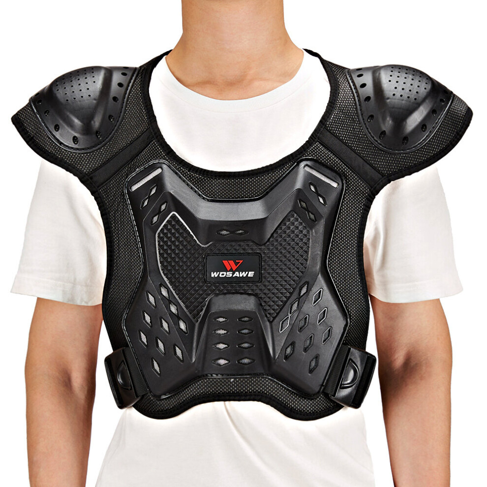 Wosawe Unisex Motorcycle Armor Jacket Motocross Armor Vest Chest Shoulder Hand Joint Protection Spine Chest Gear 5063131529647