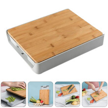 Home Cutting Board Drawer Type Mincing Board Bamboo Kitchen Chopping Board