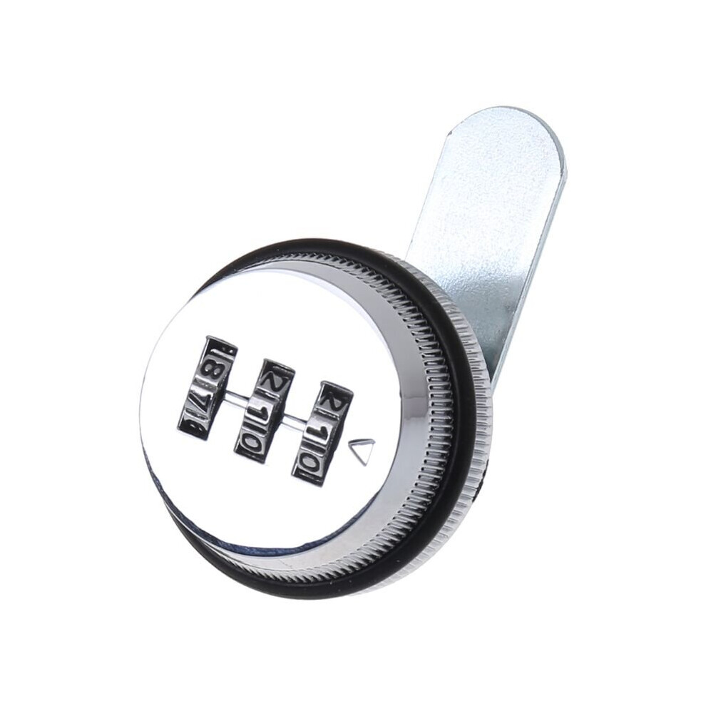 3-Digit Combination Mailbox Lock 7/8" Rotary Tongue Cam Lock For Cabinet Drawer 5063131348118