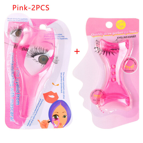 Mascara Eyeliner Applicator Extension False Eyelashes Curler Comb Brush Card Shield Eye Makeup Tools 1