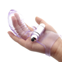 Female Masturbator Finger Sleeve Vibrator G Spot Massage Clitoris Stimulator Erotic Flirt Orgasm sex toys for Women for Lesbian
