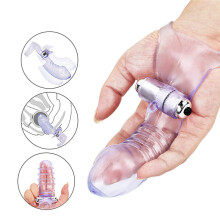 Portable Electric Mini Finger Massager G Spot Stimulator Silicone Vibrator Sexy Toys for Women Adult  Toy