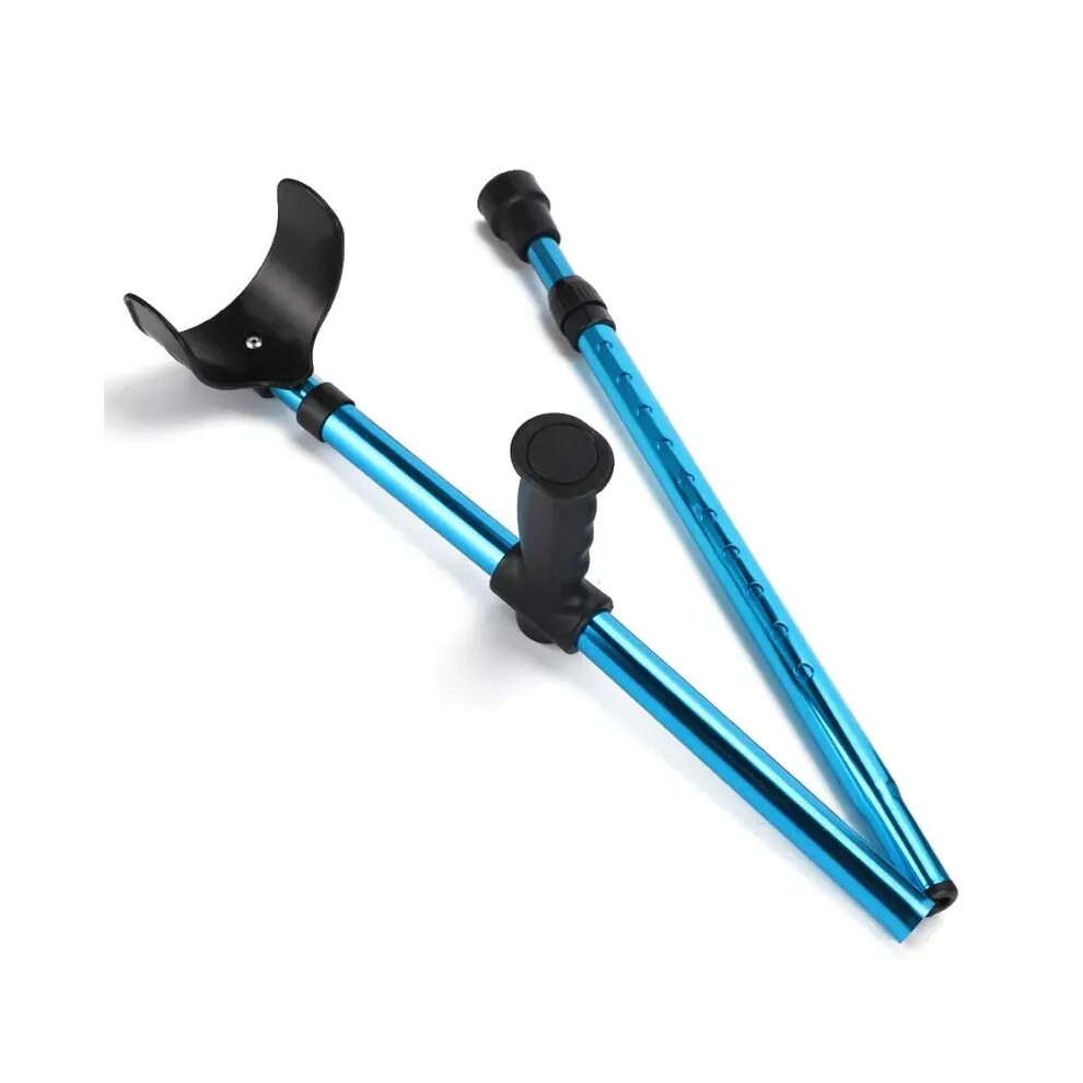 Wejoy Adjustable Telescopic Underarm Cane Crutch Crutches Aluminum Alloy For Disabled Seniors Elderly Portable Folding Walking Stick