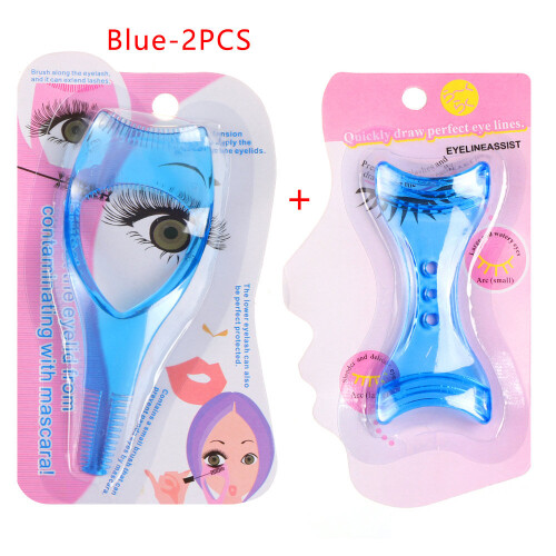 Mascara Eyeliner Applicator Extension False Eyelashes Curler Comb Brush Card Shield Eye Makeup Tools 2
