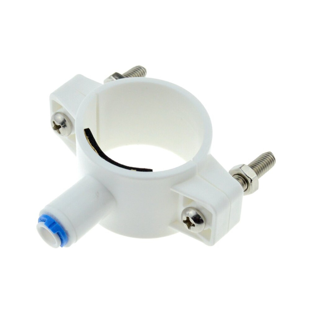 Ro Water 40Mm Drain Waste Water Pipe Clamp Saddle Valve Clips 1/4" Od Hose Quick Connection Reverse Osmosis Aquarium System 5063131570212