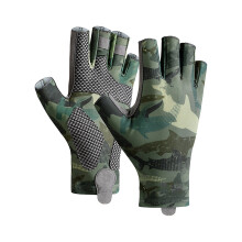 Anti-Slip Fishing Gloves Outdoor UV Protection Gloves Fingerless Sport Gloves For Fishing Boating Hiking Cycling And Driving