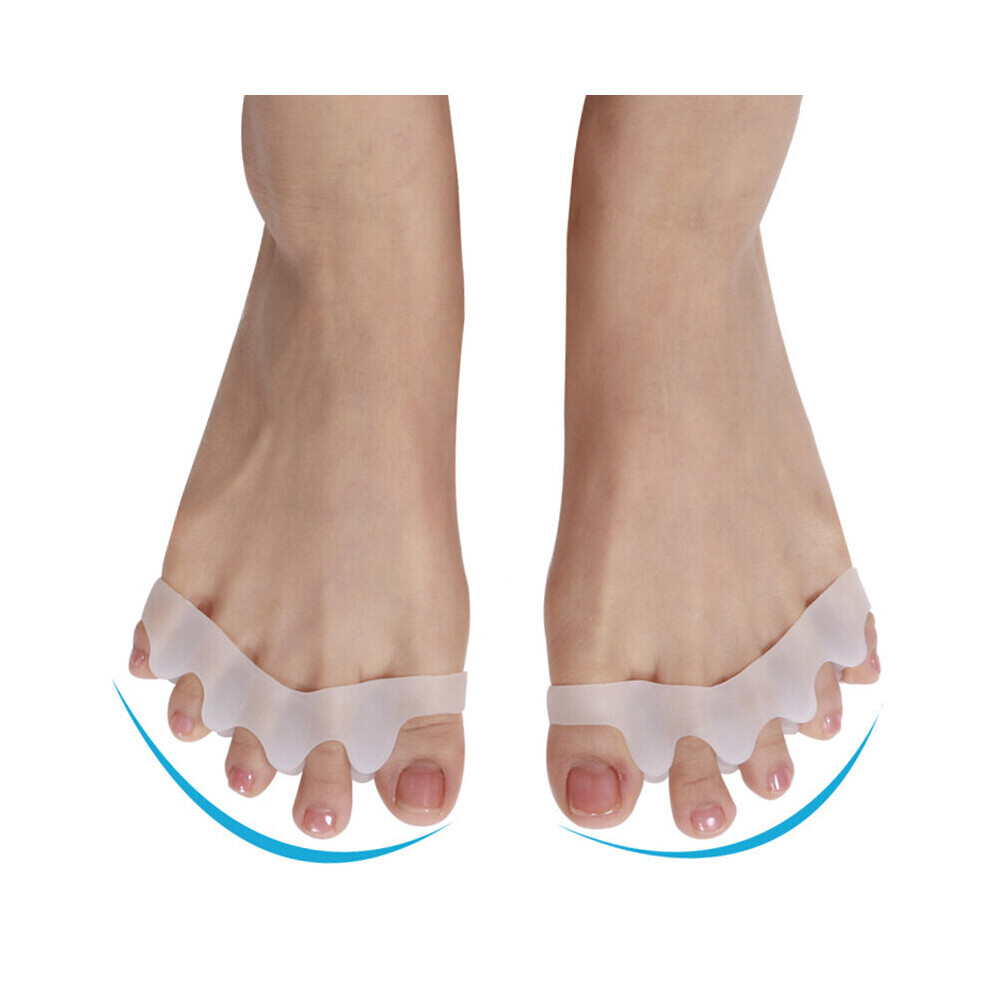 Wejoy Toe Separator Correction Hallux Valgus Corrector 2Pcs Silicone Orthopedic Hammer Separator Straightener Spreader Foot Care Tool