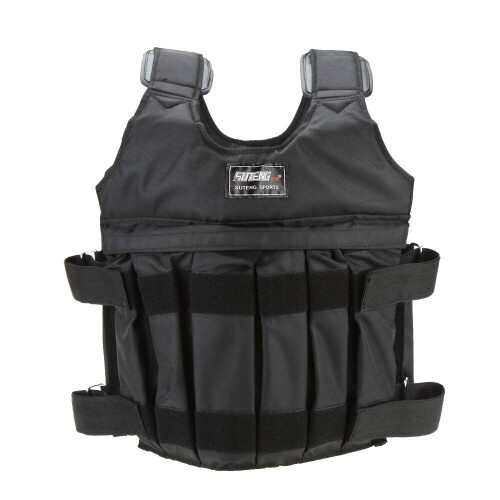 Max Loading 20/50kg Adjustable Weighted Vest Weight Jacket Exercise Training Waistcoat Weightloading Sand Clothing Empty