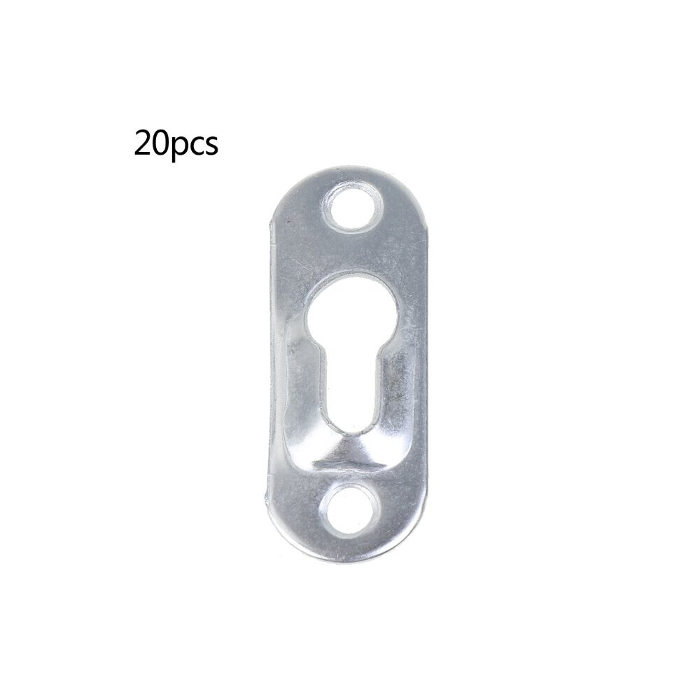20Pcs/Lot Metal Keyhole Hanger Fasteners For Picture Frames Mirrors Cabinet 5063131317558