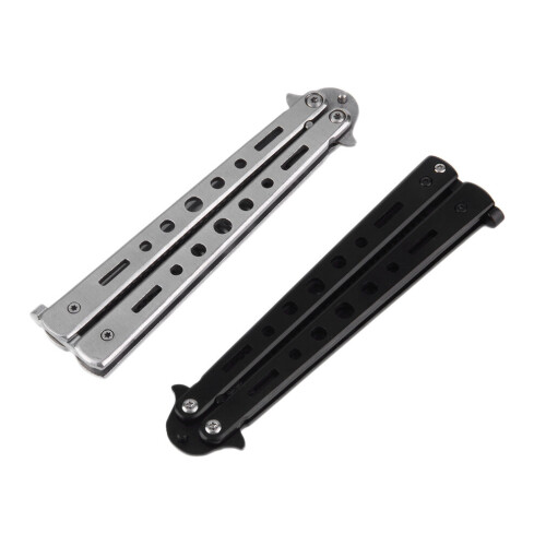 Portable Size Stainless Steel Practice Training Butterfly Style Comb Cool