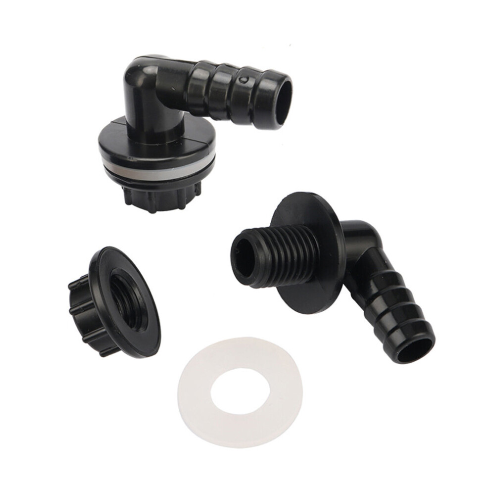 3/8" Thread To 14Mm 90 Degree Elbow Drainage Connector Aquarium Fish Tank Drain Coupling Adapters Irrigation Water Pipe Joints 5063131570311