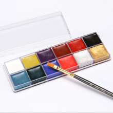 12-color face body art painting body painting drama clown Halloween makeup face Christmas Halloween party Makeup Tools
