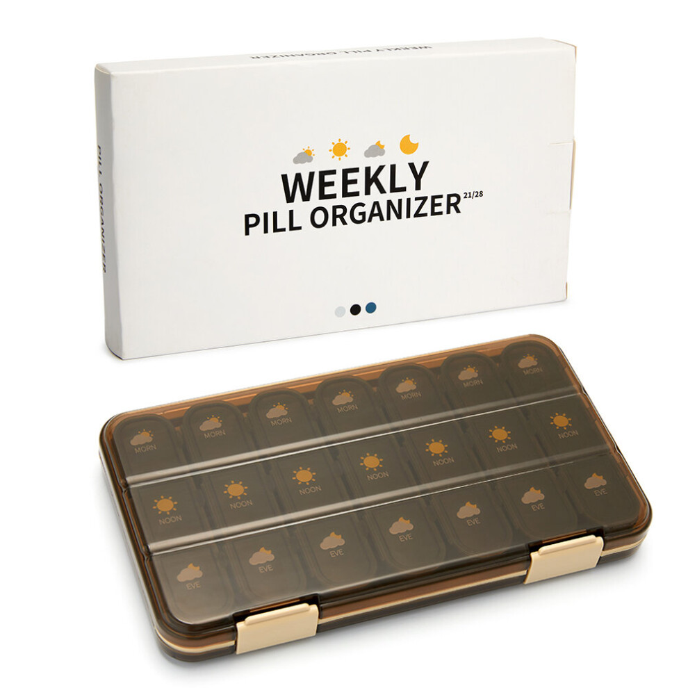 Wejoy 21/28 Grids Weekly Pill Box Large Capacity Tablets Medicine Storage Pill Case Vitamin Organizer Pastillero Waterproof Pillbox