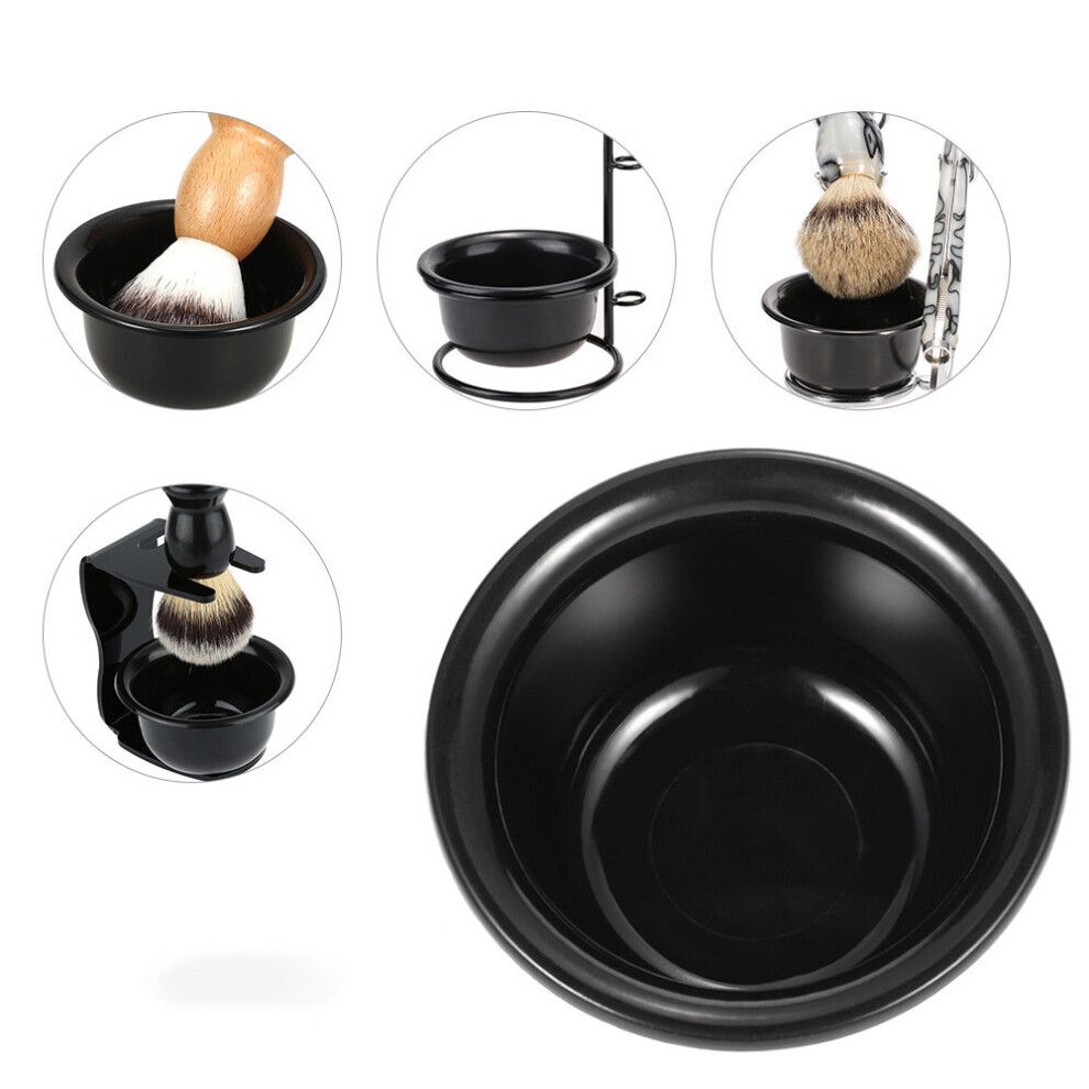 Wejoy Reusable Men Barber Shave Brush Bowl Barber Beard Razor Cup Plastic Facial Cleansing Soap Mug Facial Hair Remover Tools