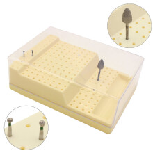 168 Holes Plastic Dental Burs Box Dental Bur Sterilizer Block Holder Autoclave Case Disinfection Box Dentistry Product