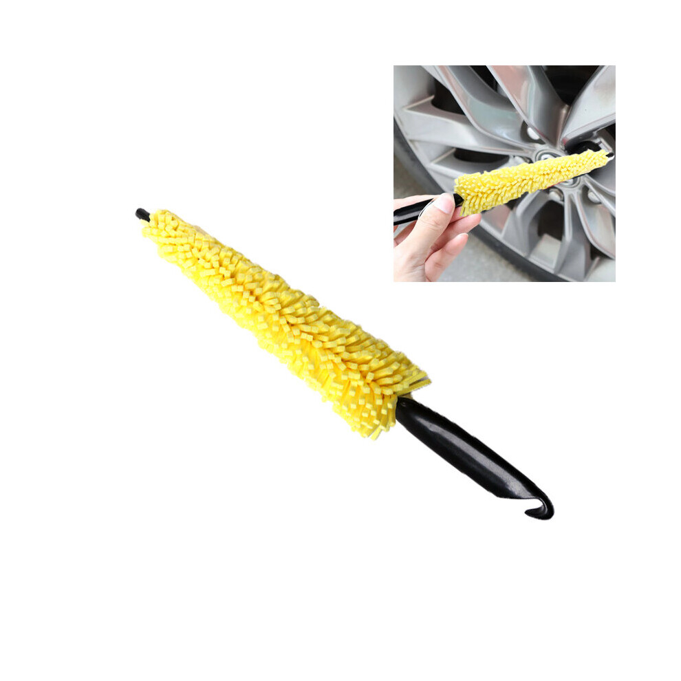 Car Wash Portable Microfiber Wheel Tire Rim Brush Car Wheel Auto Cleaning For Car With Plastic Handle Car Wash Detailing Tools 5063131499179