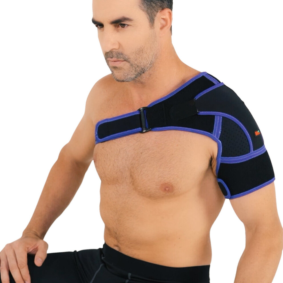 Wejoy Shoulder Brace With Pressure Pad Neoprene Shoulder Support Shoulder Pain Relif Therapy Cold/Hot Pack Shoulder Compression Sleeve