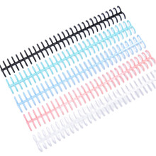 1pc Plastic 30-Hole Loose Leaf Binders Ring Binding Spines Combs 85 Sheets Capacity for DIY Paper Notebook Album