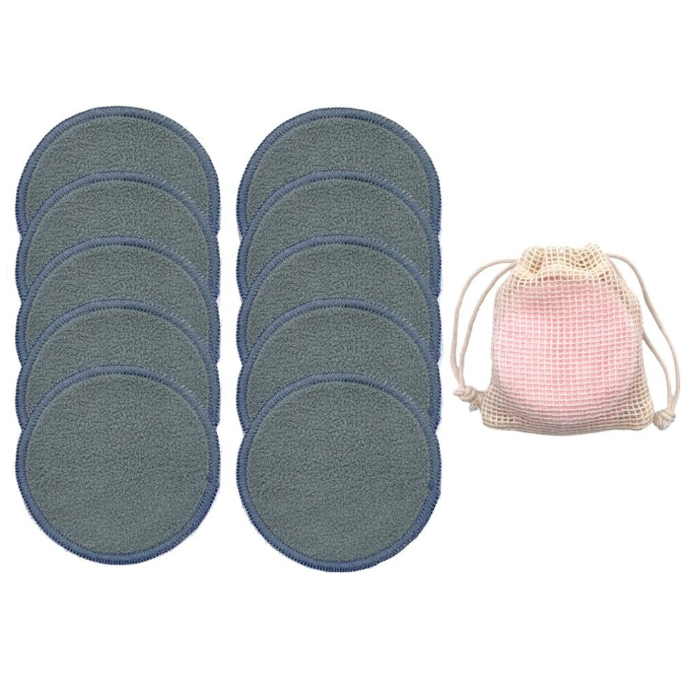 Wejoy Eco Reusable Bamboo Makeup Remover Pads 10Pcs/Bag Washable Rounds Cleansing Facial Cotton Make Up Removal Pads Tool