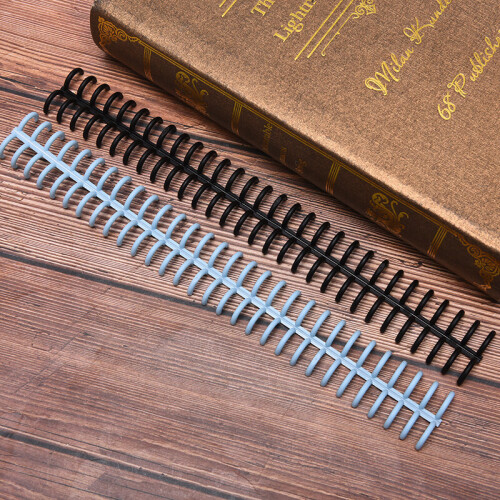 1pc Plastic 30-Hole Loose Leaf Binders Ring Binding Spines Combs 85 Sheets Capacity for DIY Paper Notebook Album 2