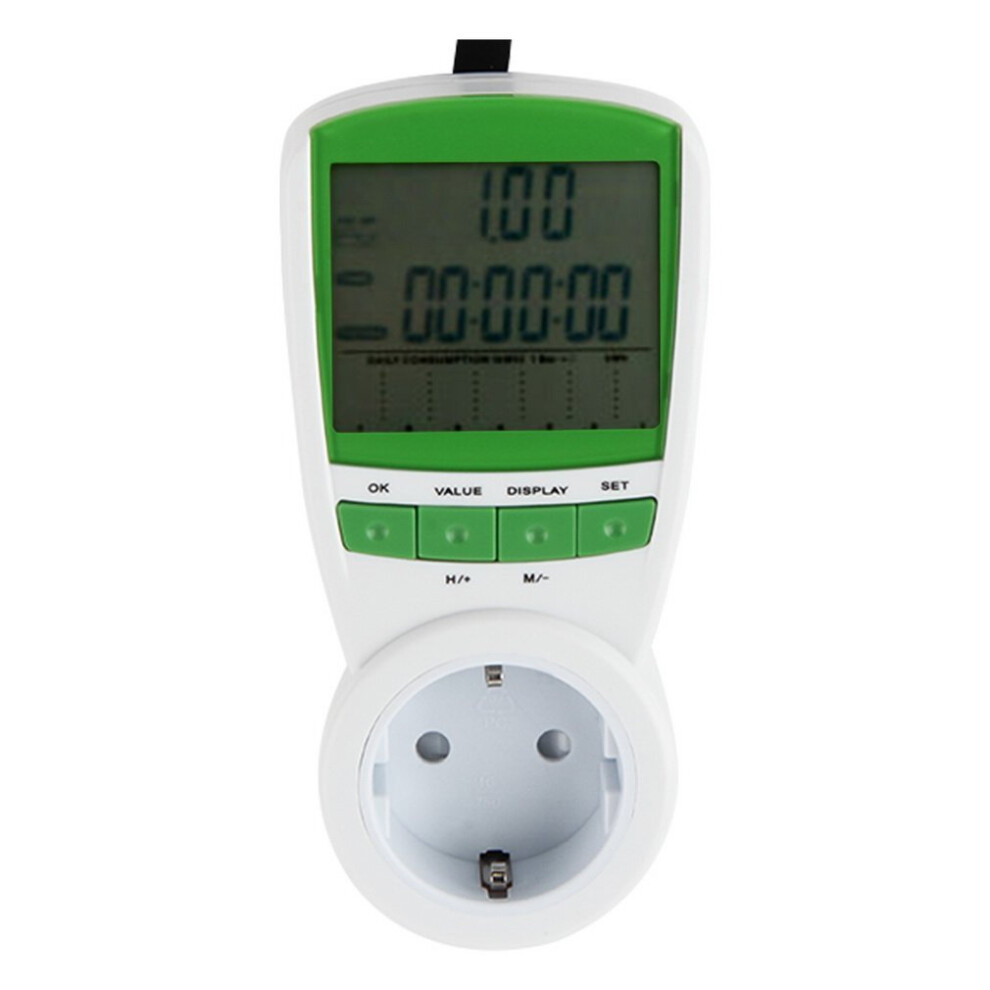 Energy Power Meter Watt Volt Amp Frequency Monitor Analyzer 230V 50Hz 5063131607499