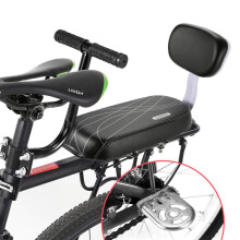 Cycle Accessories Parts Bicycle Rear Seat Saddle Bicycle Child Seat With Back Rest With Handle Armrest Footrest Pedal New 2022