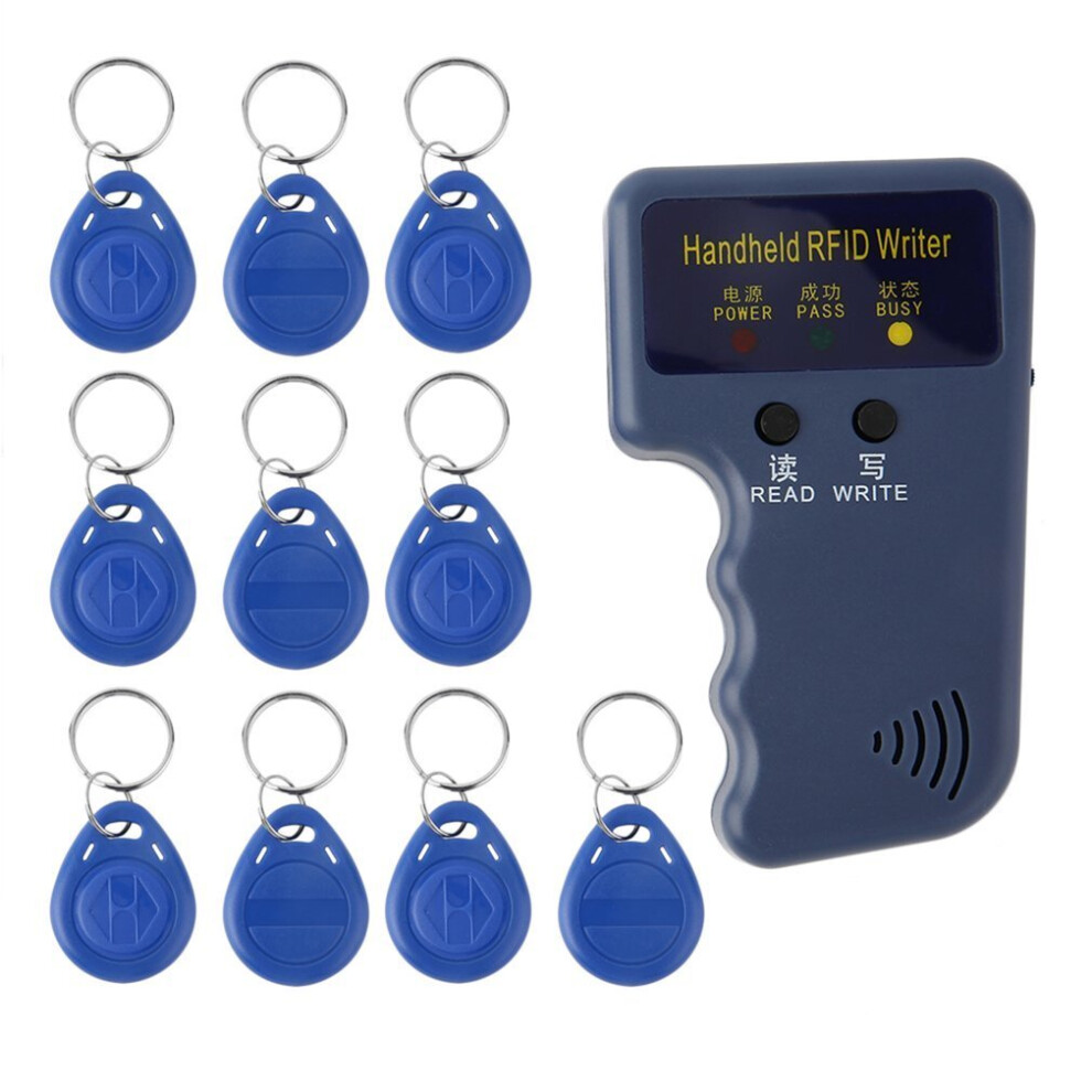Handheld 125Khz Rfid Copier/Writer/Readers/Duplicator With 10Pcs Id Tags 5063131600605
