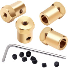 3mm 4mm 5mm 6mm 7mm DC Motor Flexible Coupling Coupler Connector for Car Wheels Tires Shaft