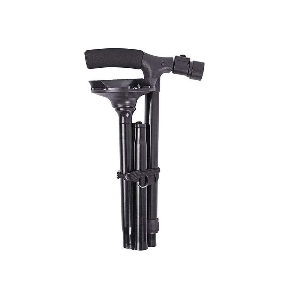 Wejoy Collapsible Telescopic Folding Cane Elder Cane Led Walking Trusty Sticks Elder Crutches Orthopedic Crutches Trekking Poles Stick