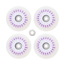 4Pcs Wheel Skates Supplies Inline Skates Wheel Shockproof Wheel Glowing Wheel for Kids Outdoor Skates