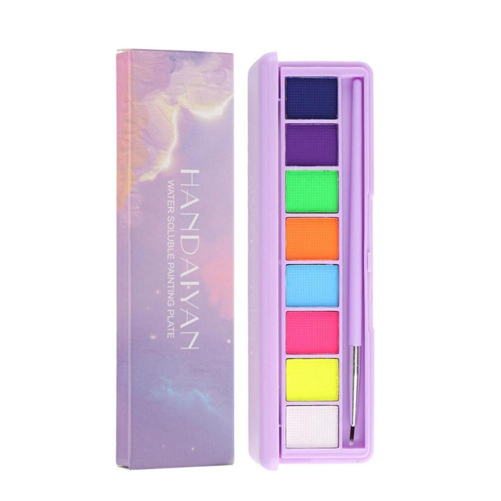 Wejoy Face Body Paint 8 Colors Professional Painting Flash Makeup Palette Painting Art Halloween Party Costume Beauty Palette
