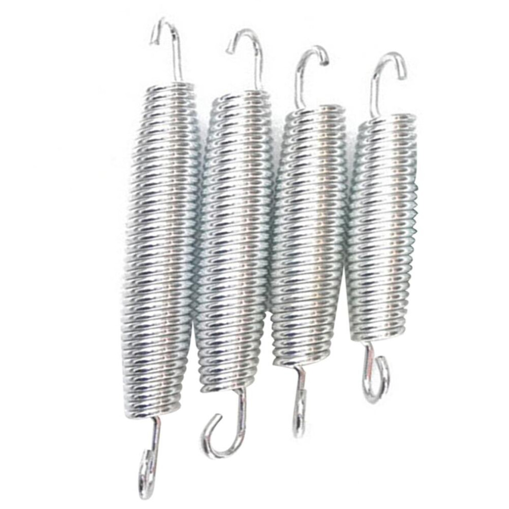 10PCS Trampoline Springs Heavy Duty Galvanized Steel Springs Replacement Kit Pull Spring Hook Waist Drum Bow Accessories 