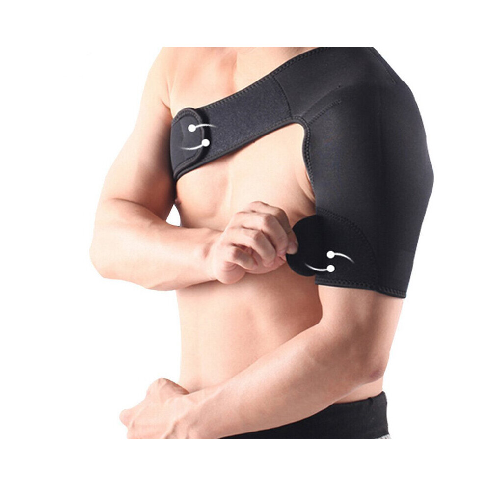 Wejoy Adjustable Shoulder Pads Left Right Shoulder Support Bandage Back Brace Guard Strap Wrap Belt Band Pads Gym Sport Care Men Women